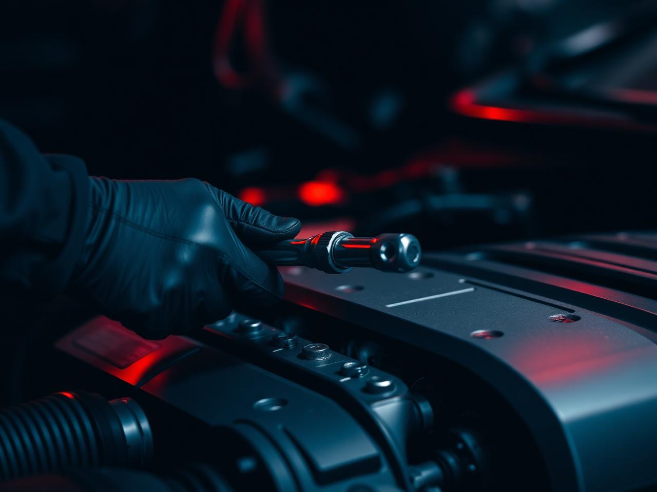 Mechanic with torque wrench